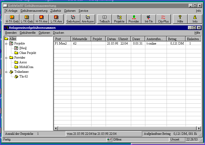 Bildausschnitt unter Win 95